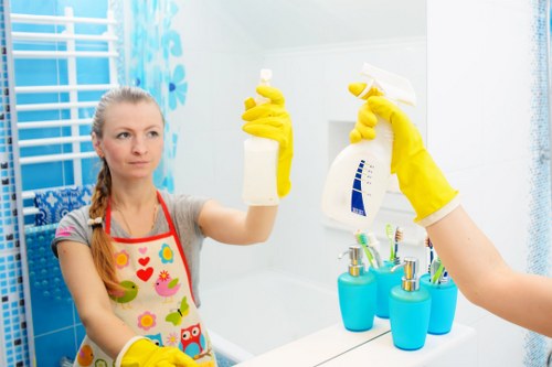 Soho Carpetcleaning team preparing a safe carpet cleaning job