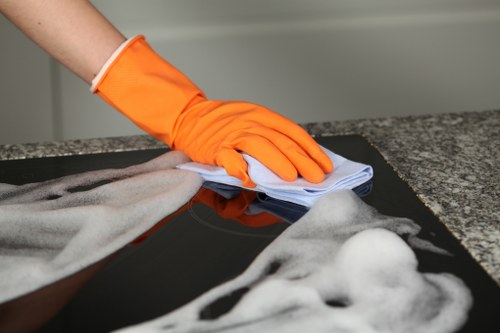 Professional home cleaners in Soho providing domestic cleaning in a modern apartment