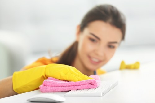House clearance team working in a central London property