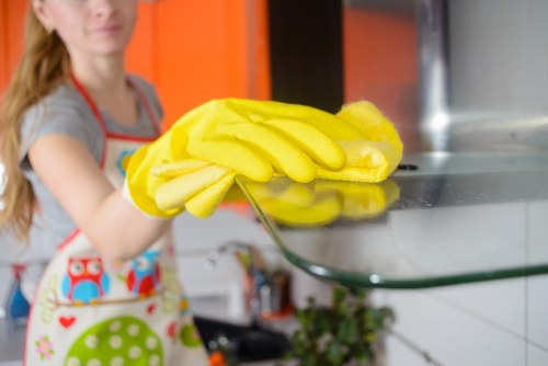 Cleaning freshly renovated interiors in Soho
